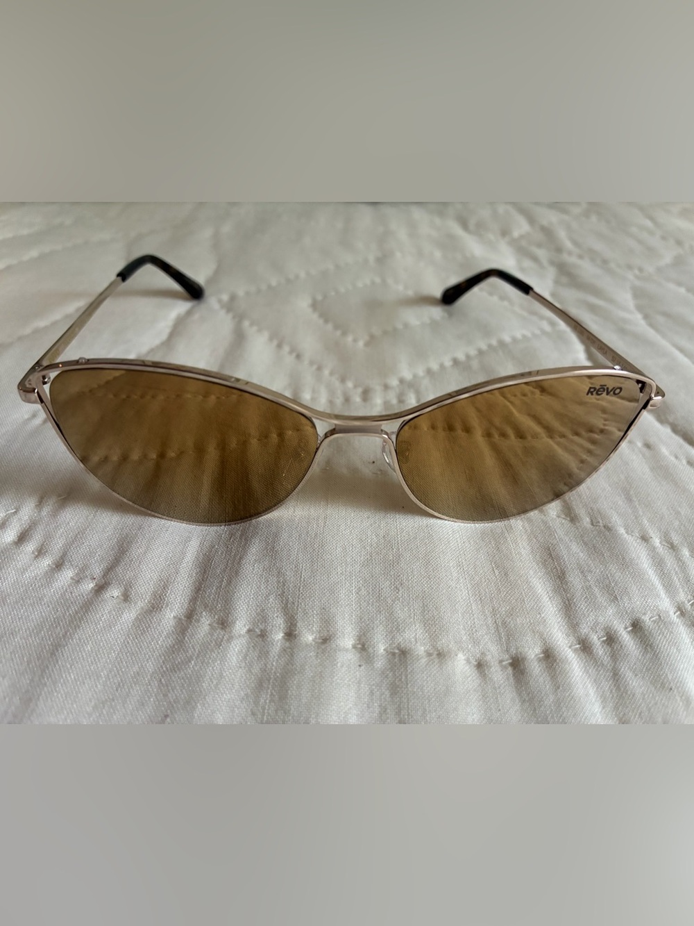 Women's Clear Frame Sunglasses with Brown Lenses
